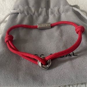 DEGS&SAL red trinity rope bracelet